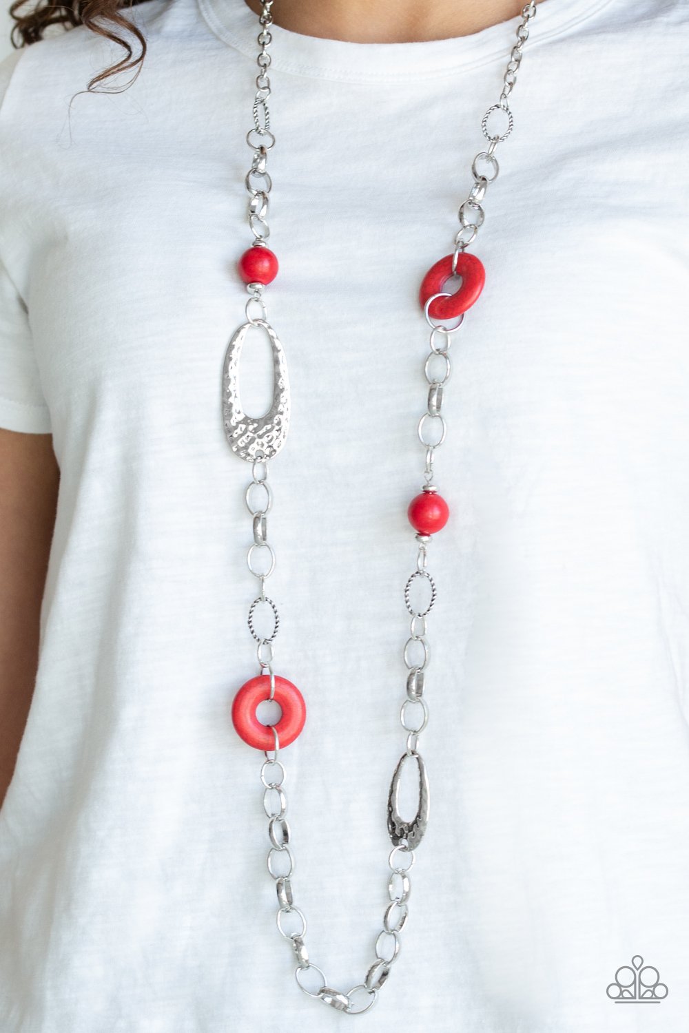 Artisan Artifact - red - Paparazzi necklace