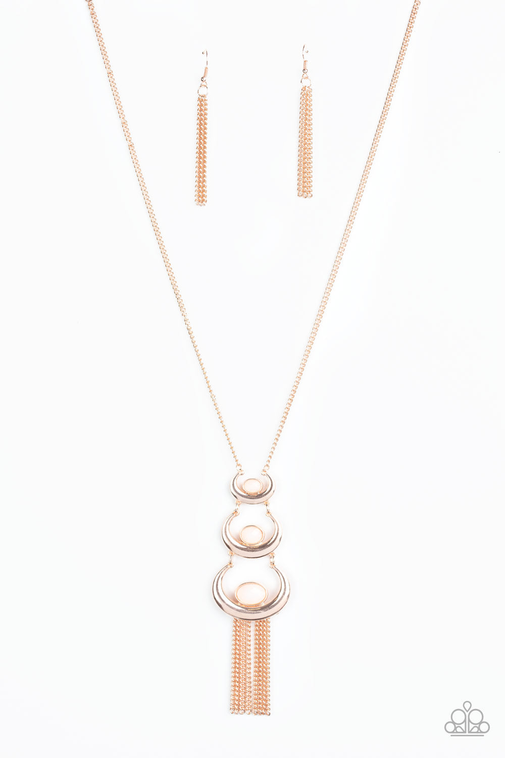 As MOON As I Can - rose gold - Paparazzi necklace