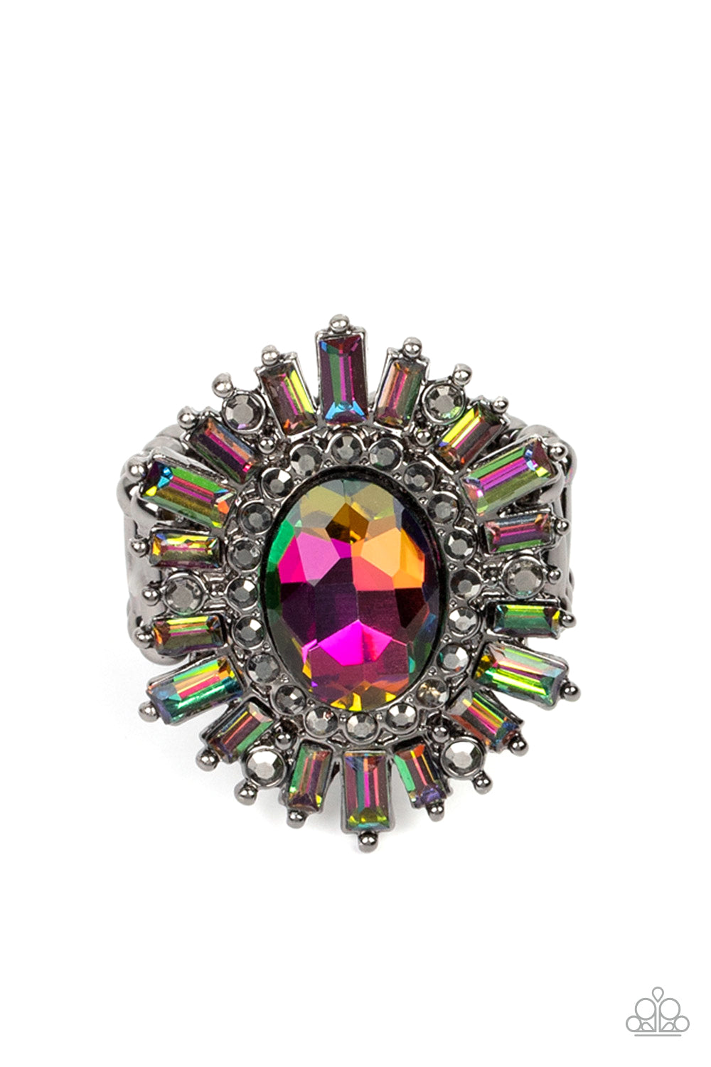 Astral Attitude - multi - Paparazzi ring
