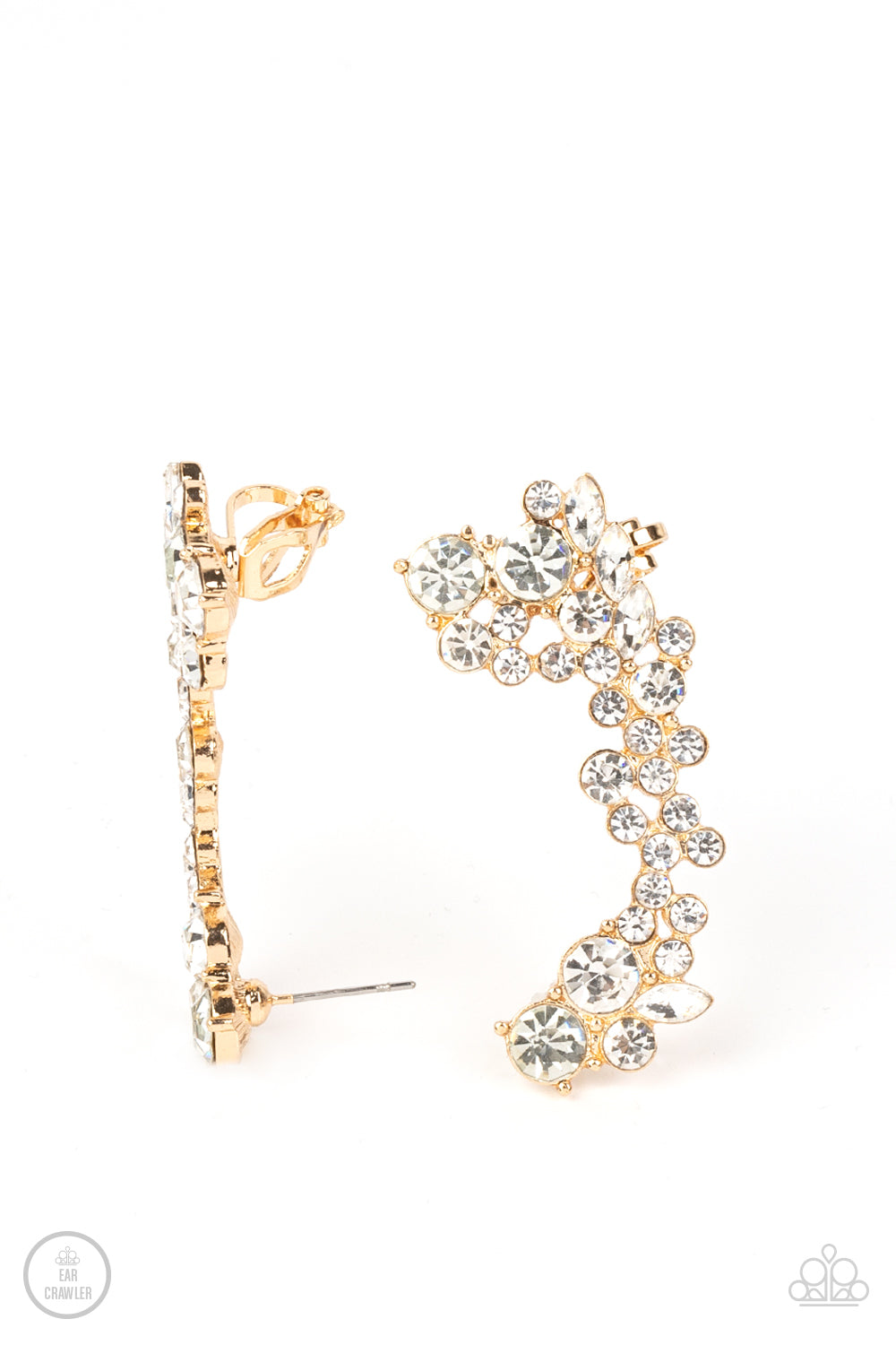 Astronomical Allure - gold - Paparazzi earrings