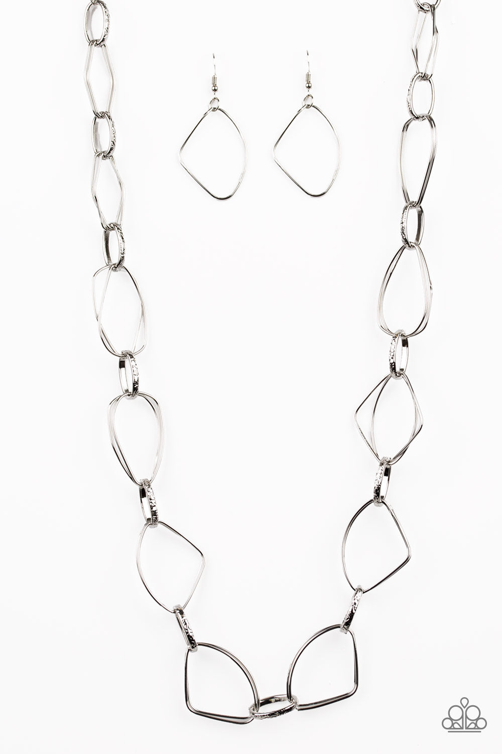 Attitude Adjustment - silver - Paparazzi necklace