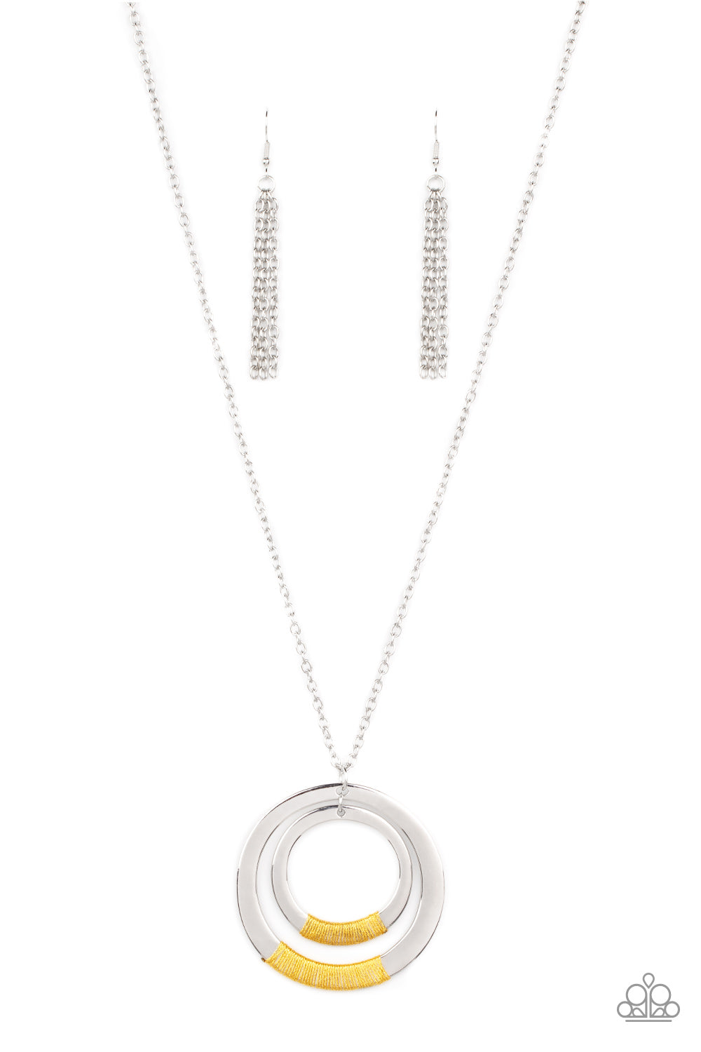 Authentic Attitude - yellow - Paparazzi necklace