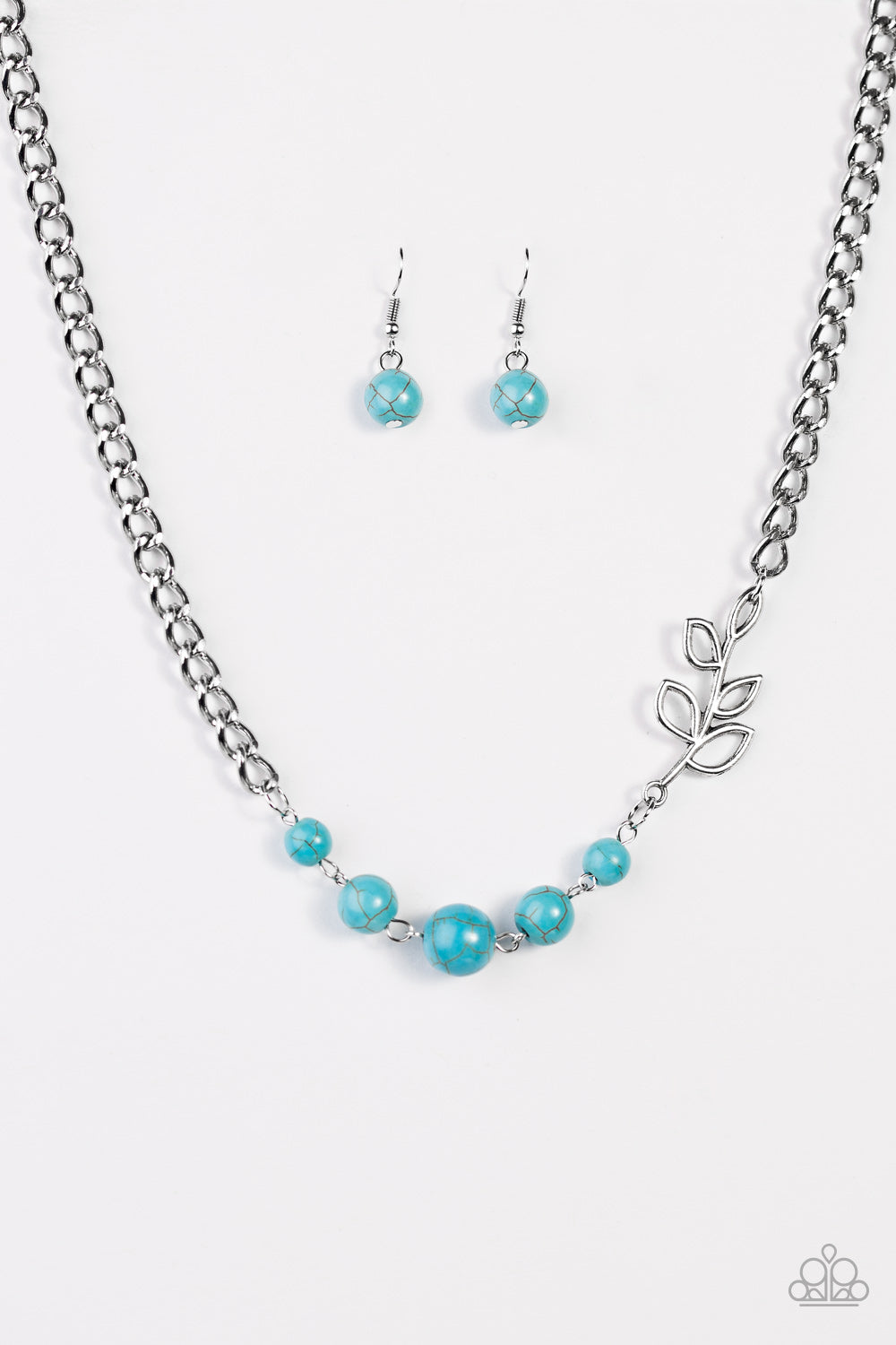 Autumn Allure - Blue - Paparazzi necklace