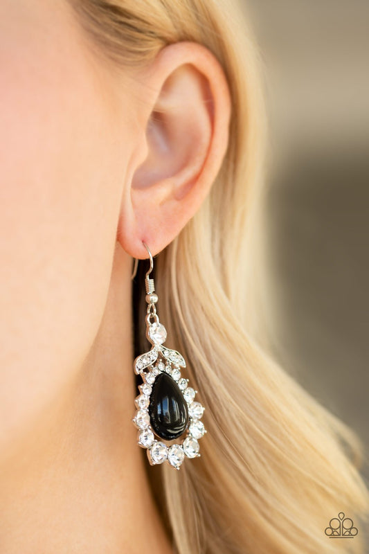 Award Winning Shimmer - black - Paparazzi earrings