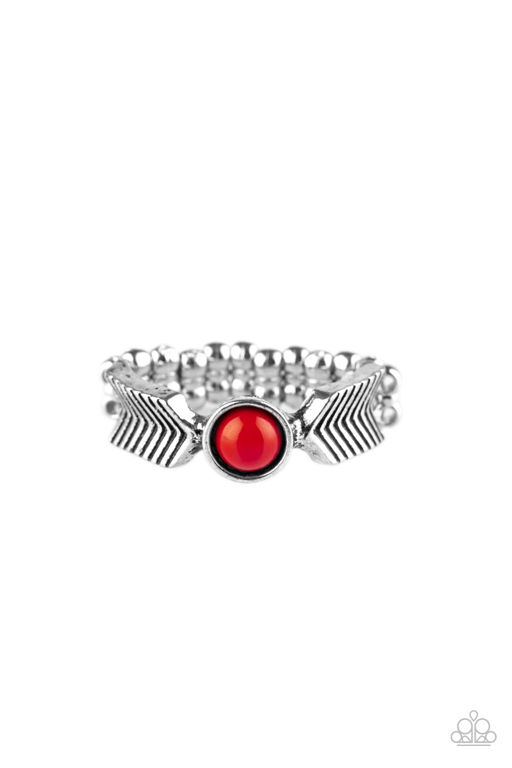 Awesomely ARROW-Dynamic - red - Paparazzi ring