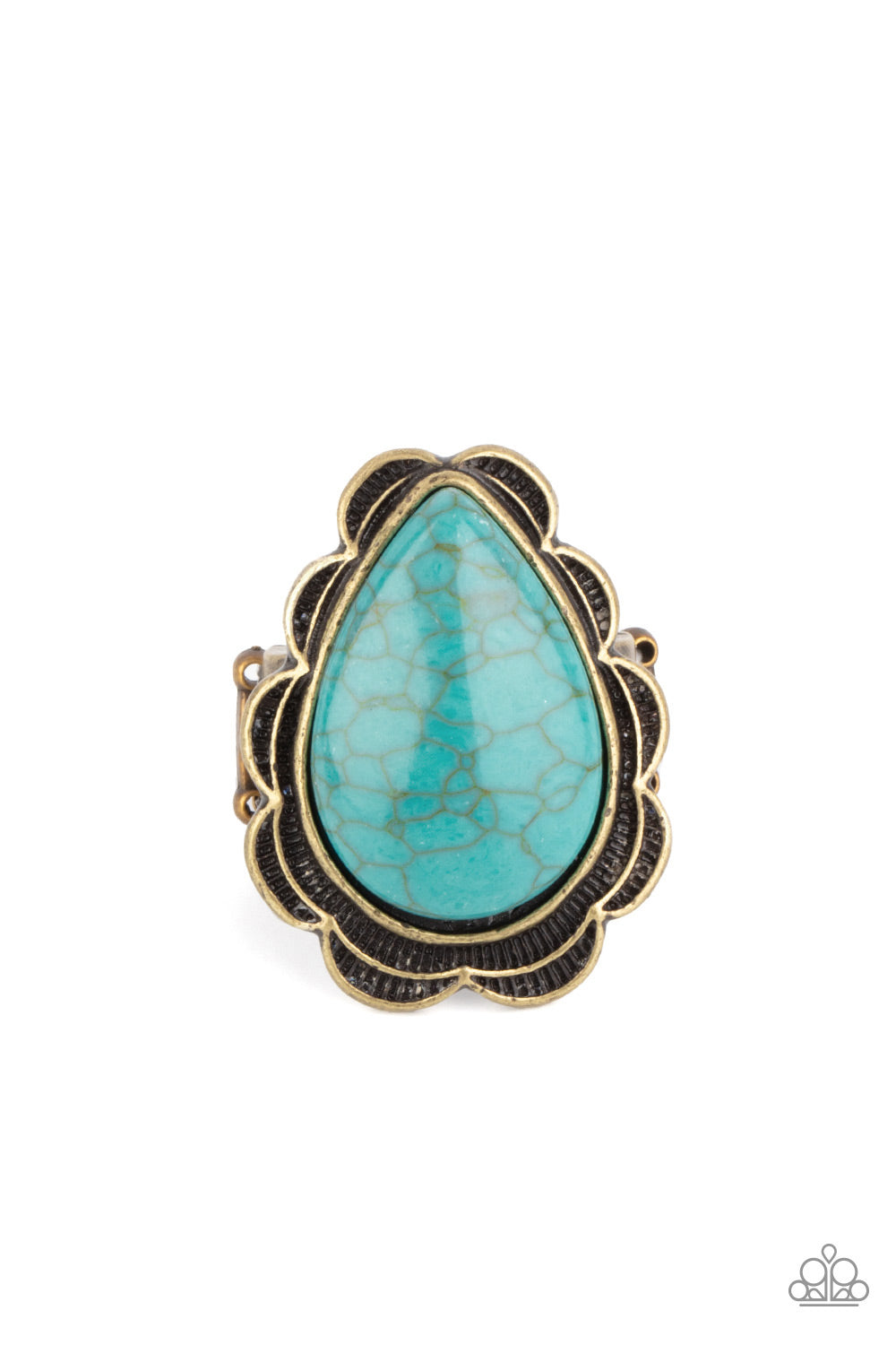 BADLANDS Romance - brass - Paparazzi ring