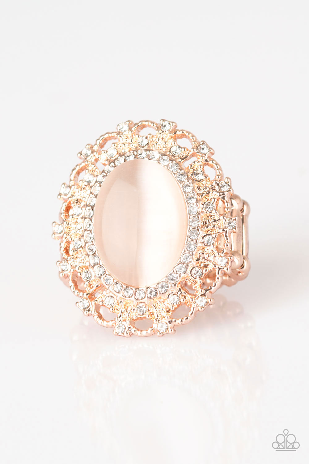 Baroque the Spell - rose gold - Paparazzi ring