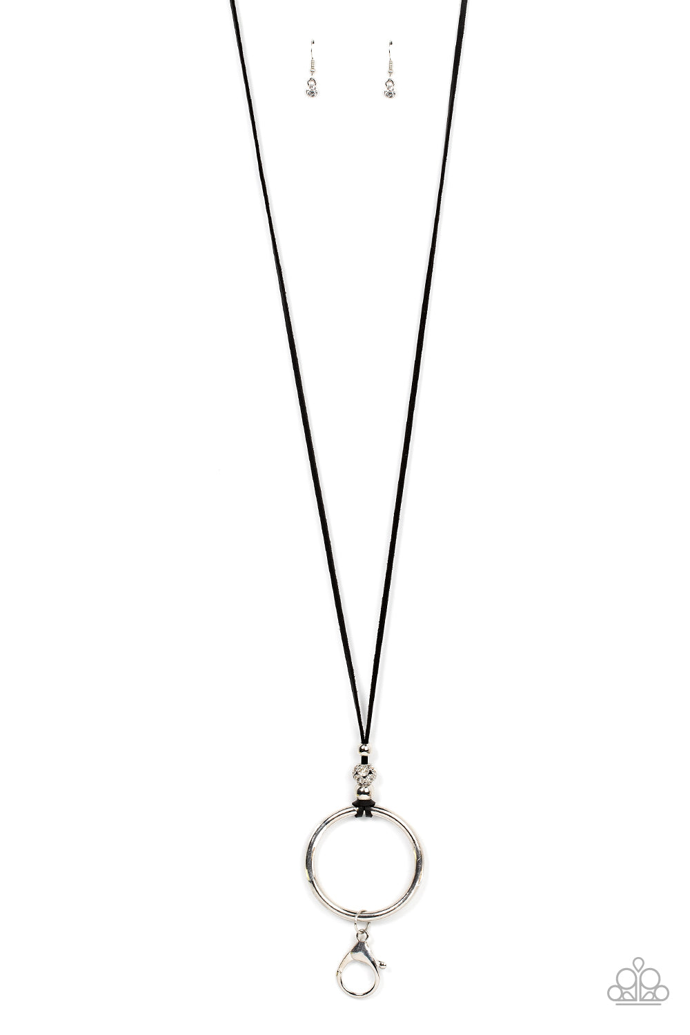 BLING Into Focus - black - Paparazzi LANYARD necklace