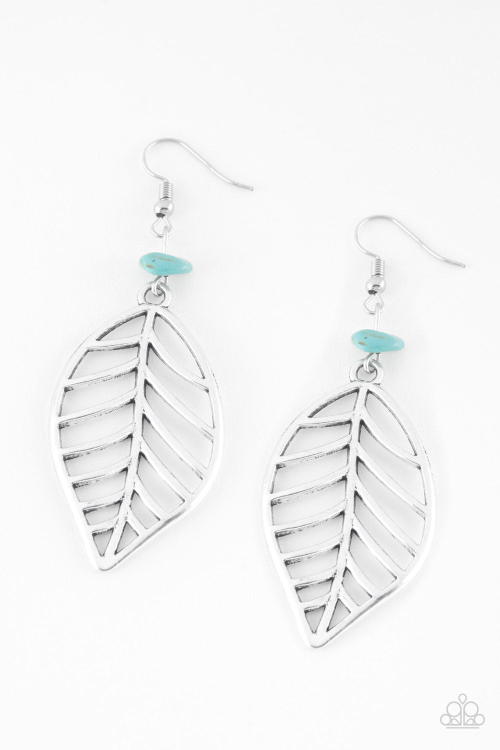 Bough Out - blue - Paparazzi earrings