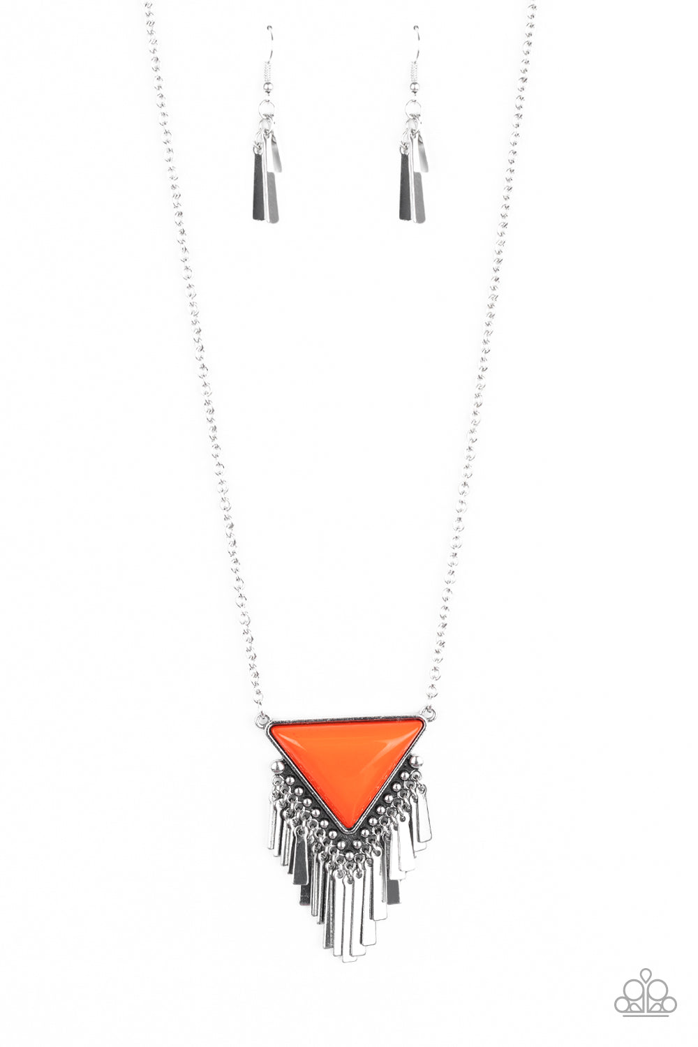 Badlands Bonanza - orange - Paparazzi necklace