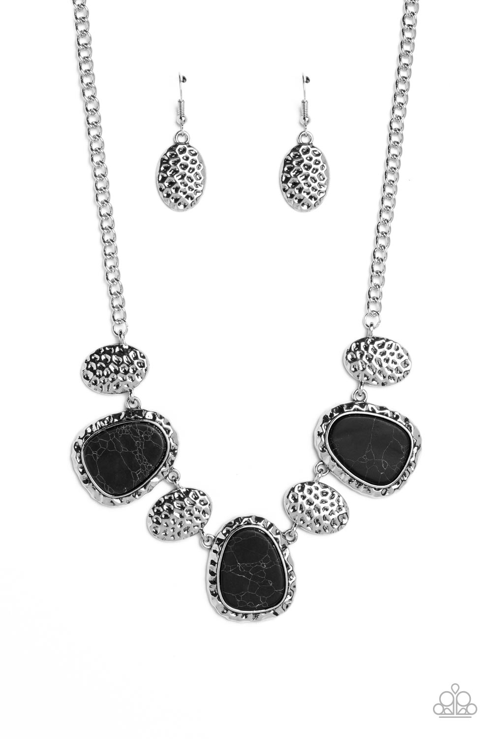 Badlands Border - black - Paparazzi necklace
