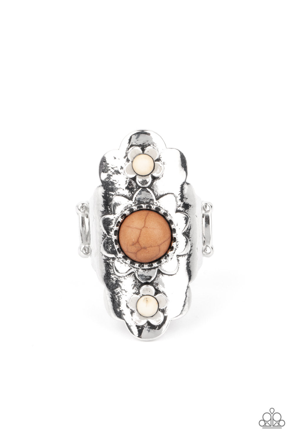 Badlands Garden - brown - Paparazzi ring