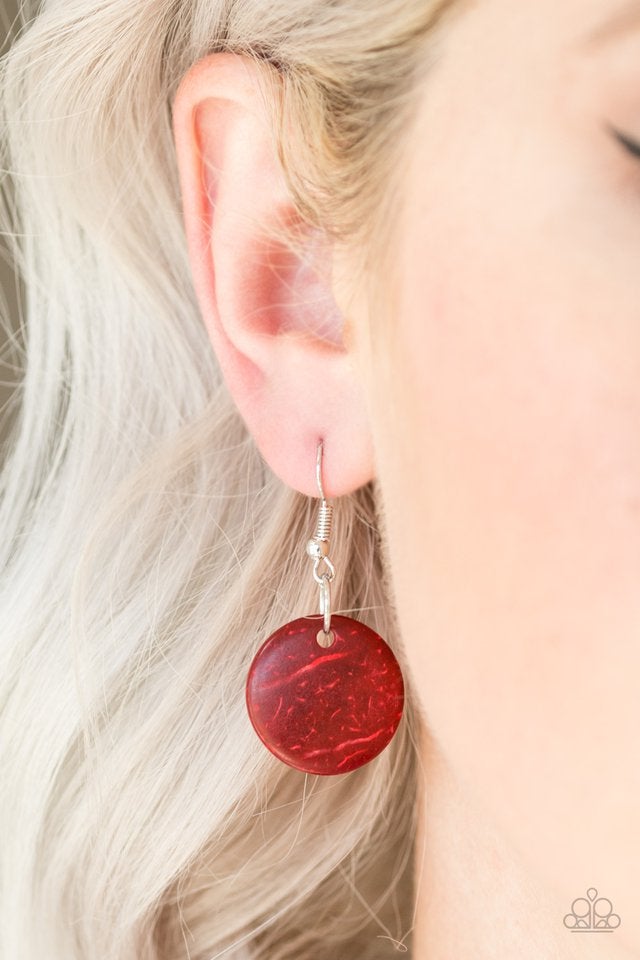 Barbados Bopper - red - Paparazzi necklace