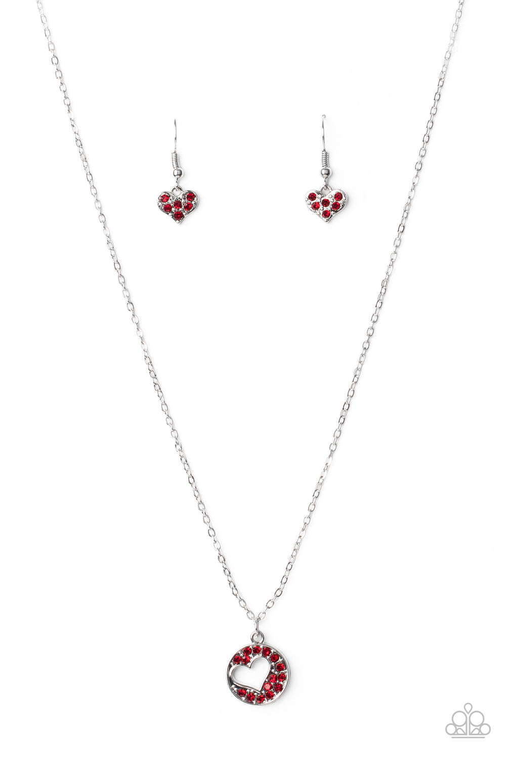 Bare Your Heart - red - Paparazzi necklace