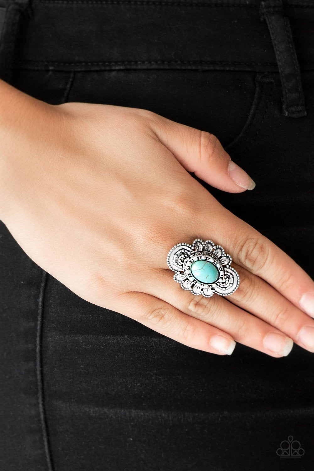 Basic Element - blue - Paparazzi ring