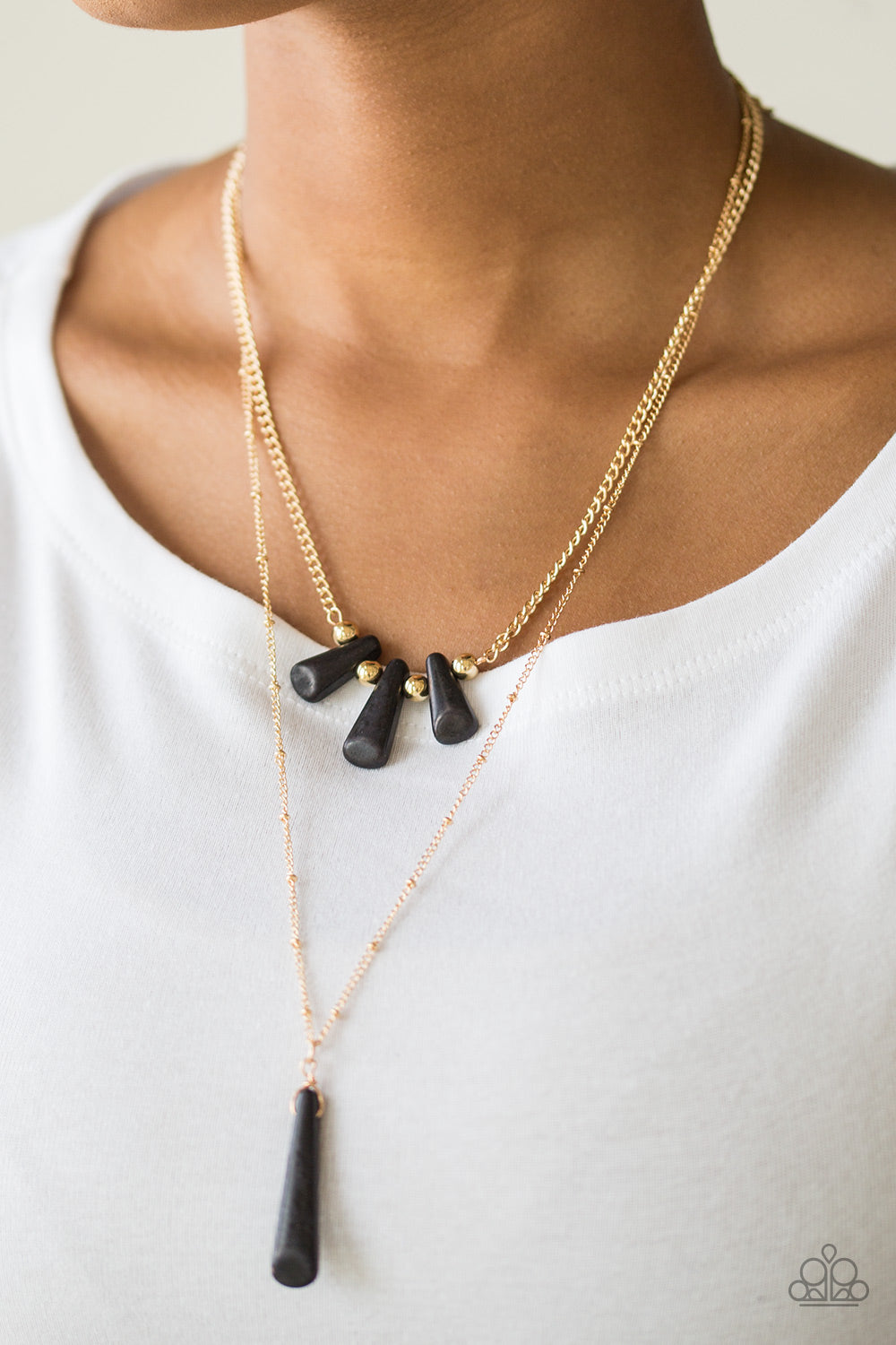 Basic Ground Work - black - Paparazzi necklace
