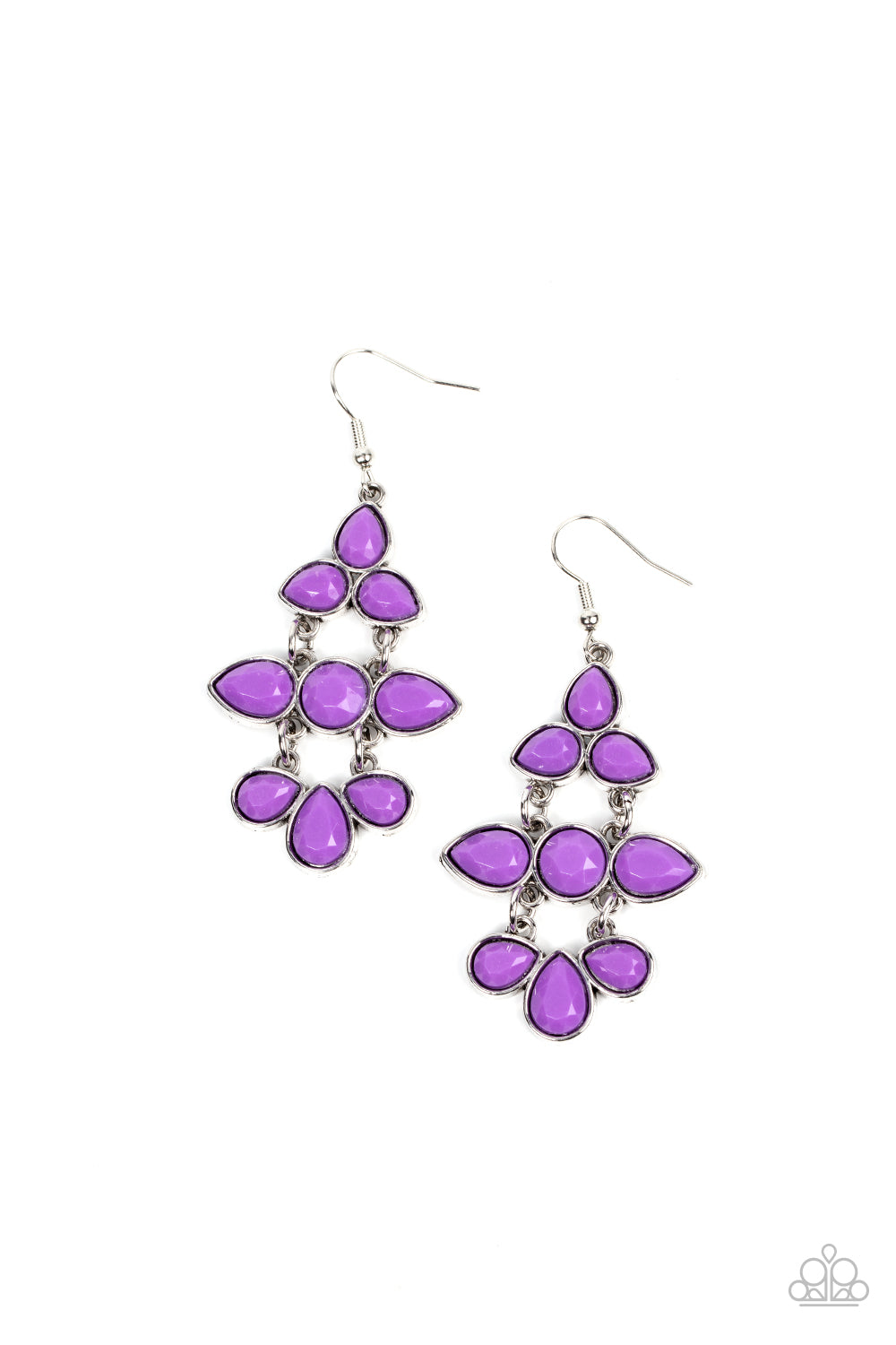 Bay Breezin - purple - Paparazzi earrings