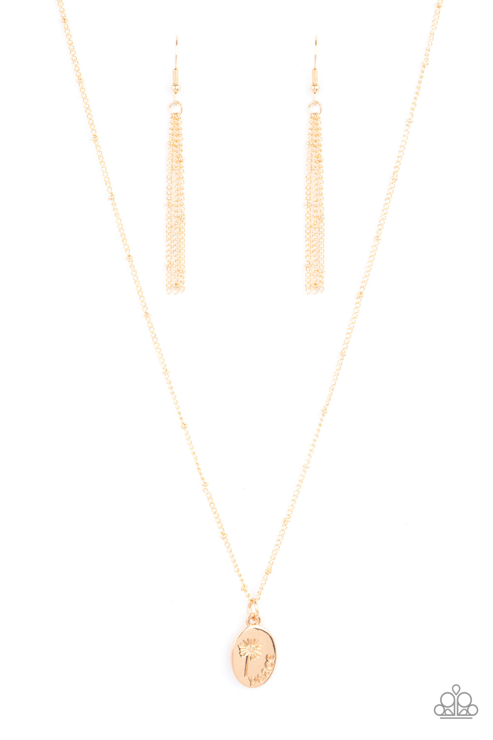Be The Peace You Seek - gold - Paparazzi necklace