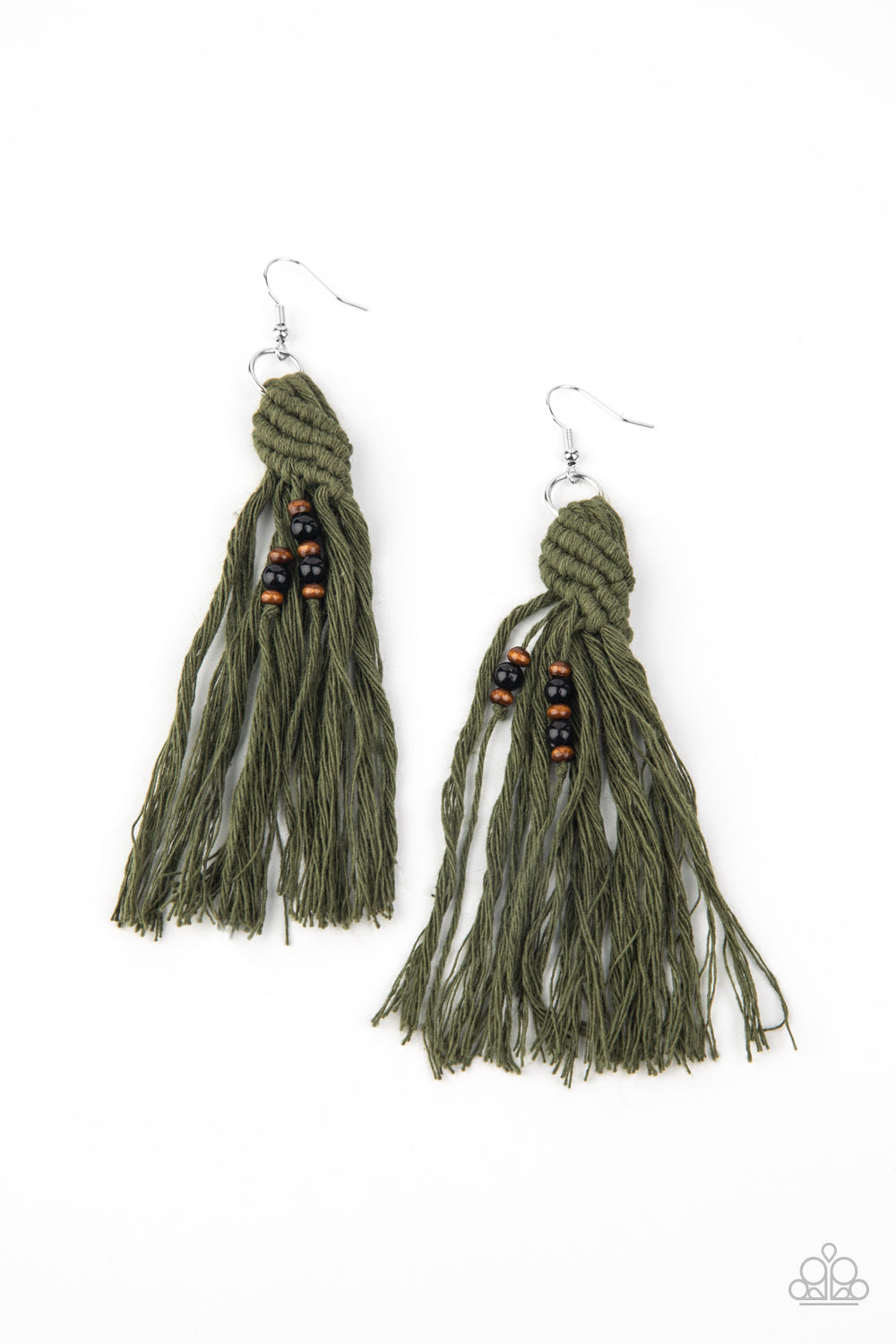 Beach Bash - green - Paparazzi earrings