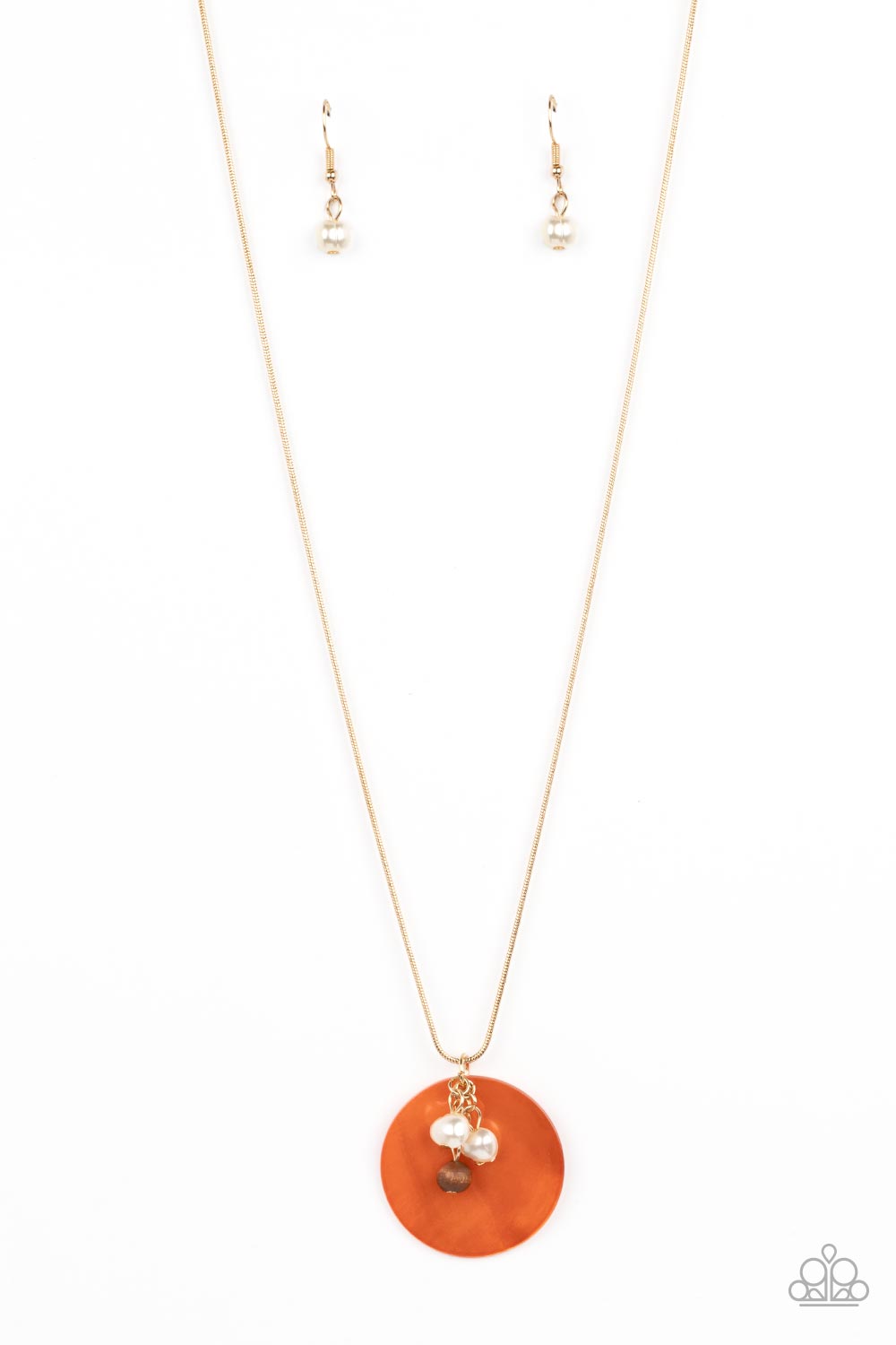 Beach House Harmony - orange - Paparazzi necklace