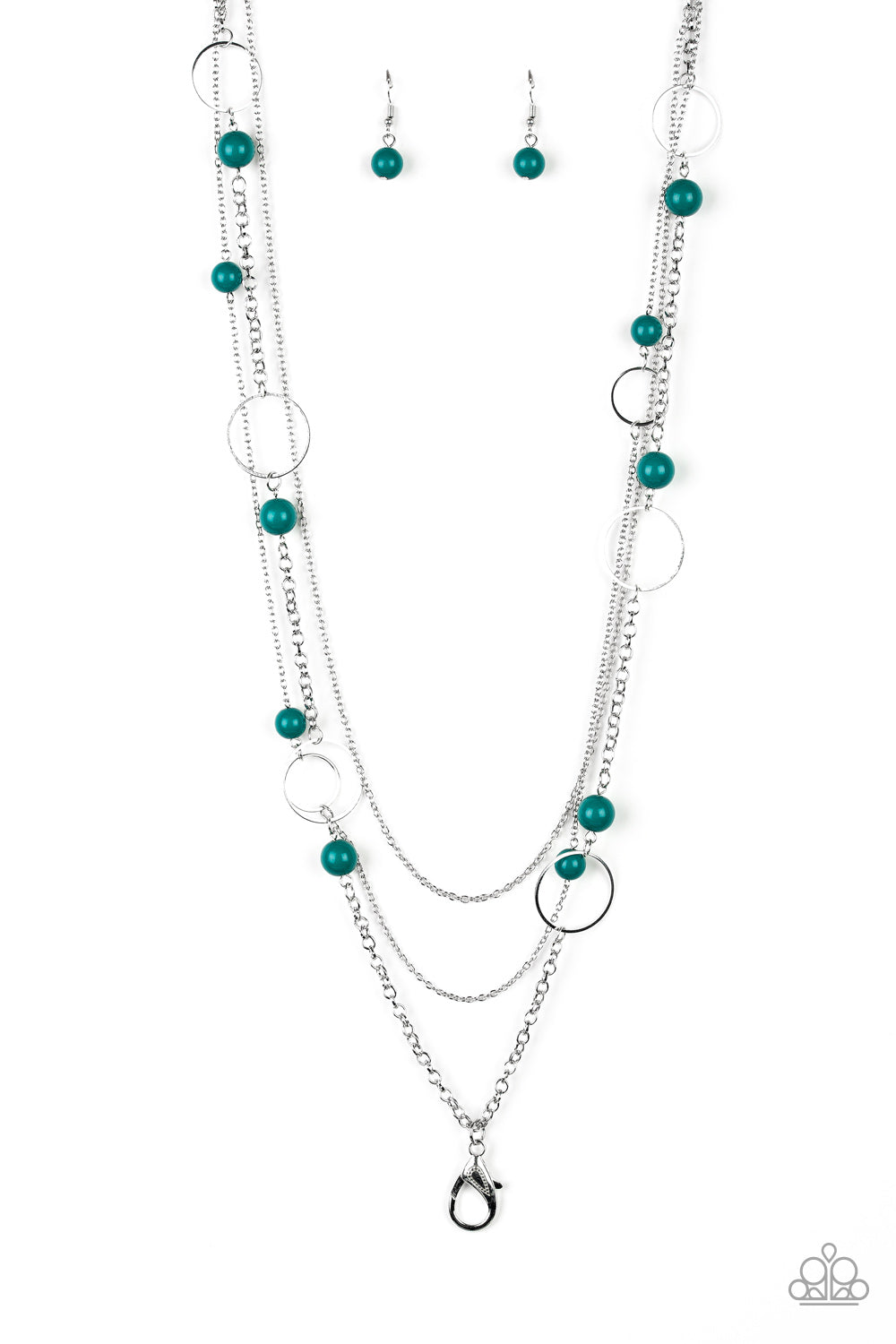 Beachside Babe - green - Paparazzi LANYARD necklace