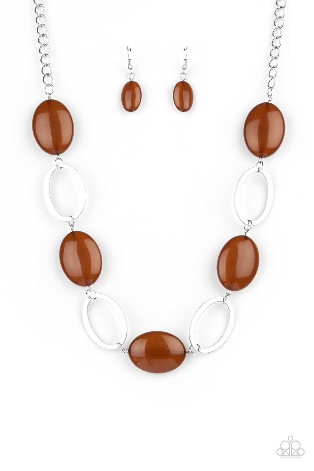 Beachside Boardwalk - brown - Paparazzi necklace