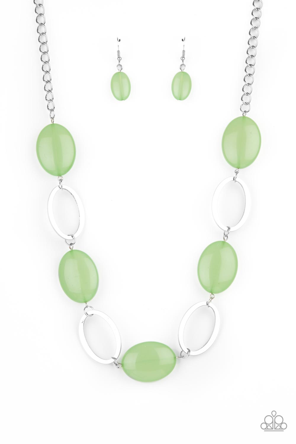 Beachside Boardwalk - green - Paparazzi necklace