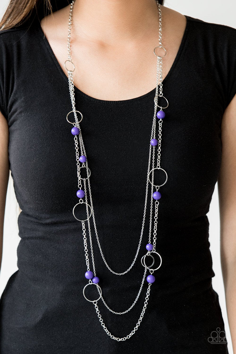 Beachside Babe - purple - Paparazzi necklace