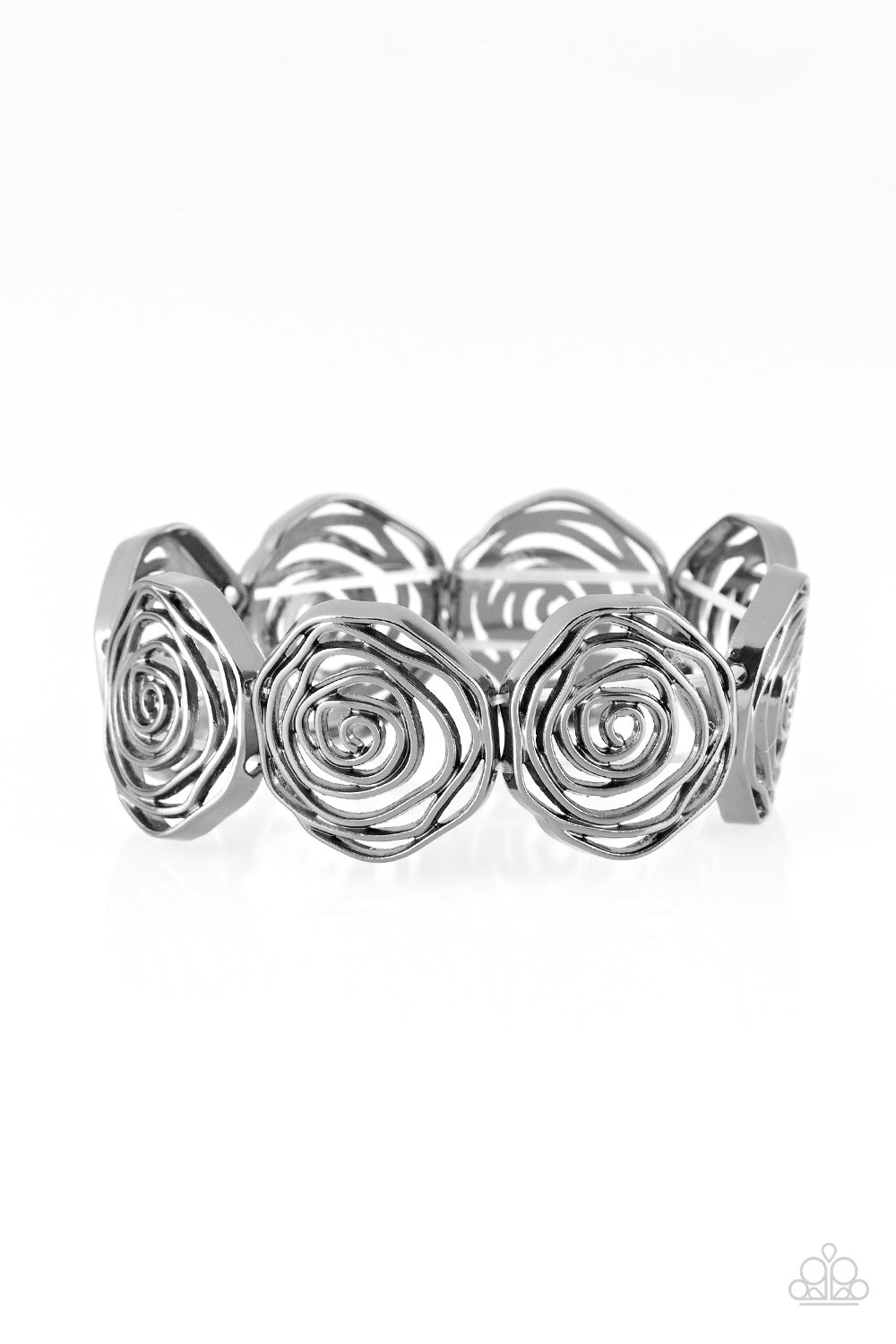Beat Around the ROSEBUSH - black - Paparazzi bracelet