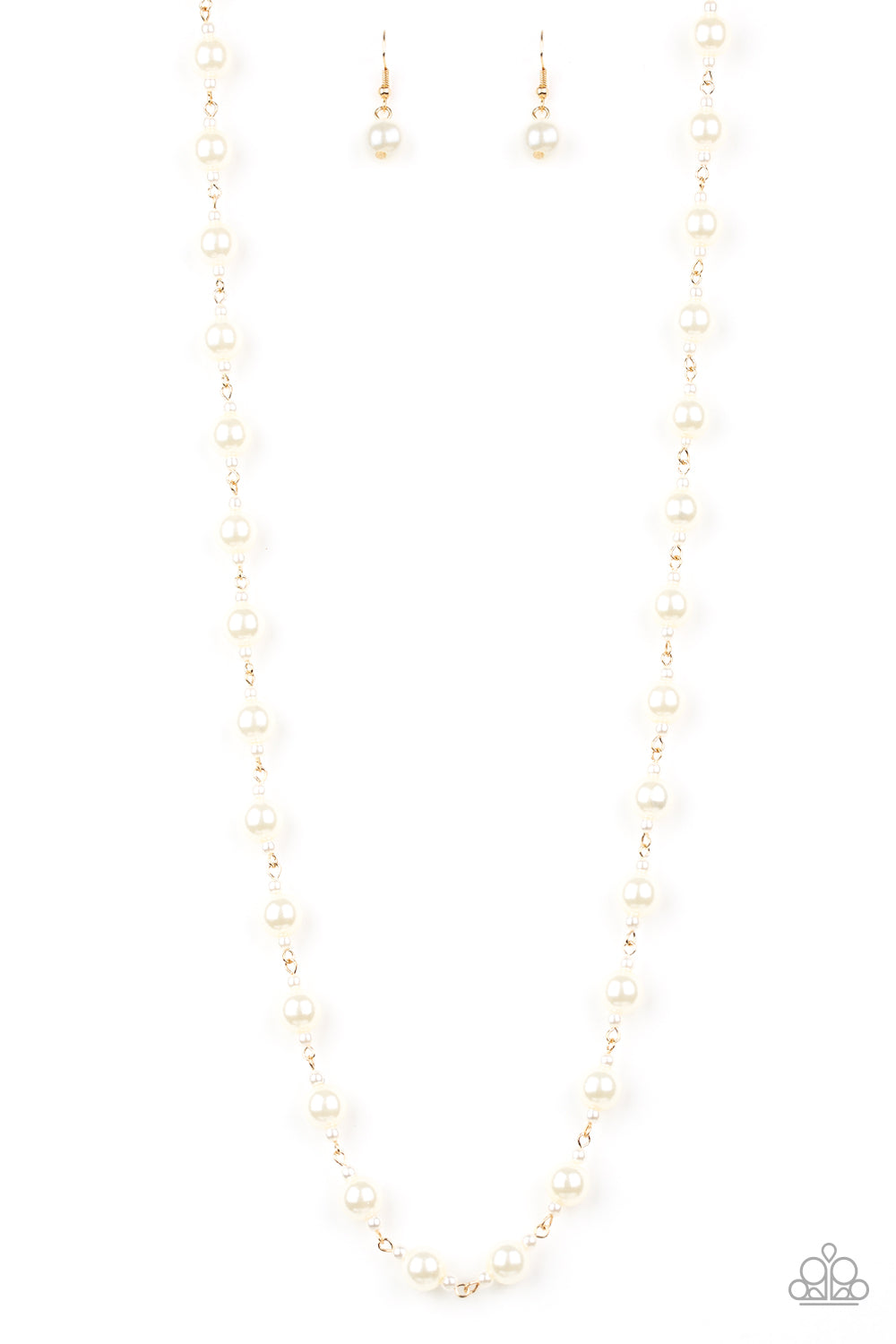 Behind the Scenes - gold - Paparazzi necklace