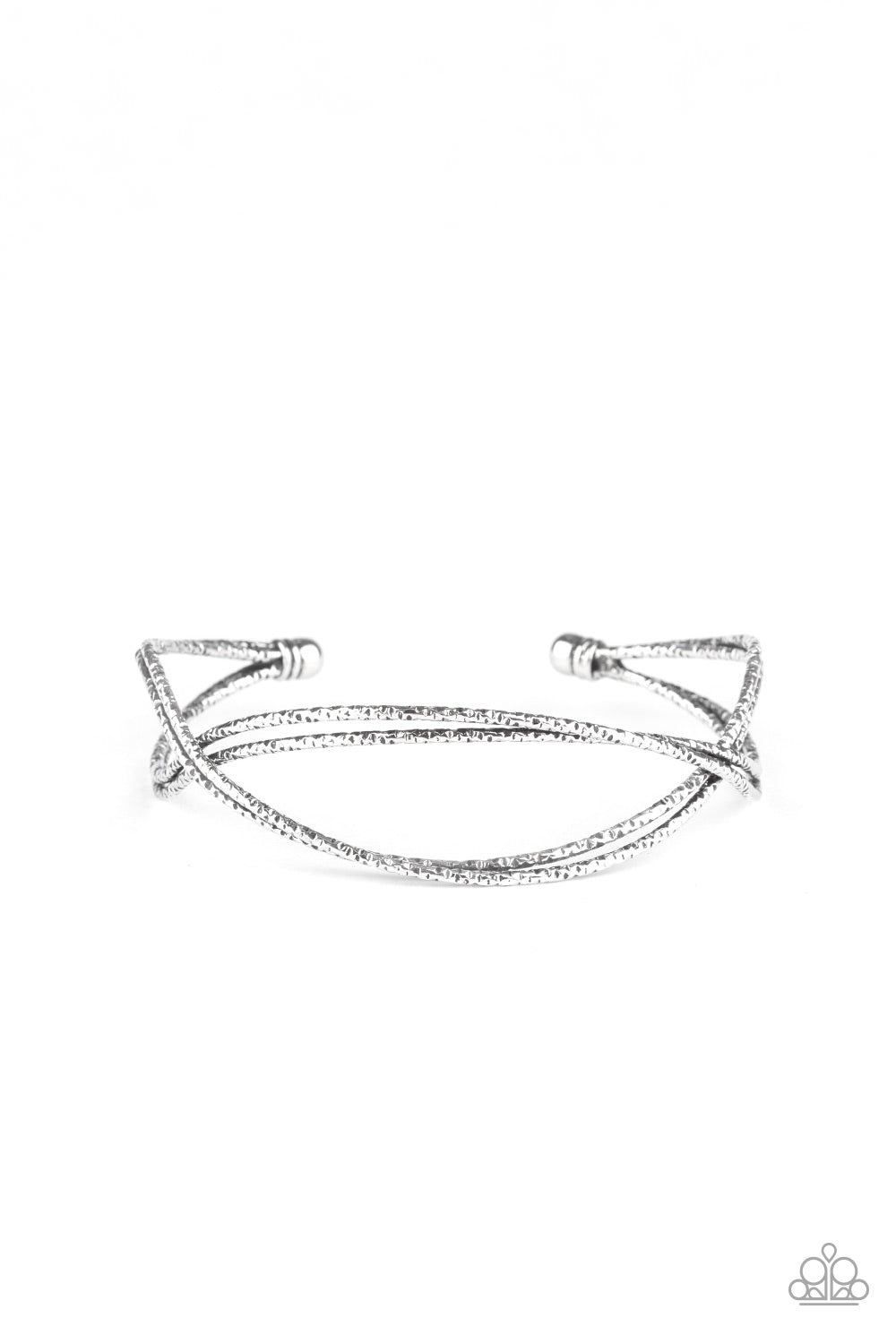 Bending Over Backwards - silver - Paparazzi bracelet