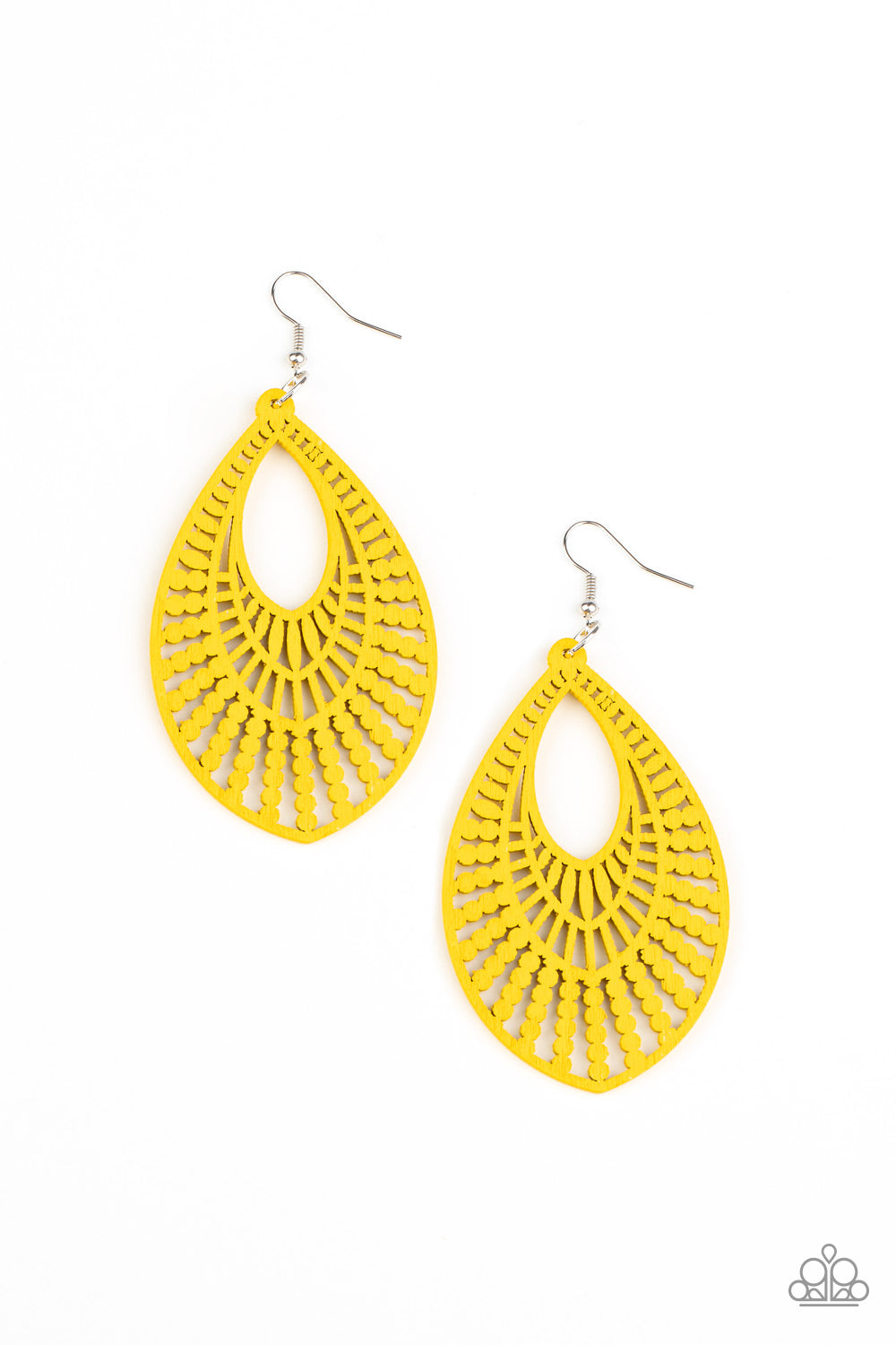Bermuda Breeze - yellow - Paparazzi earrings
