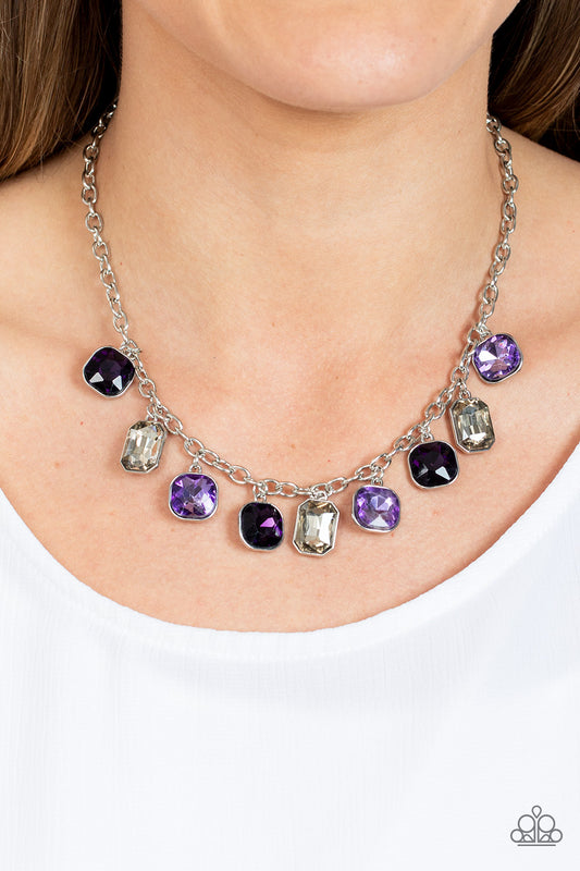 Best Decision Ever - purple - Paparazzi necklace