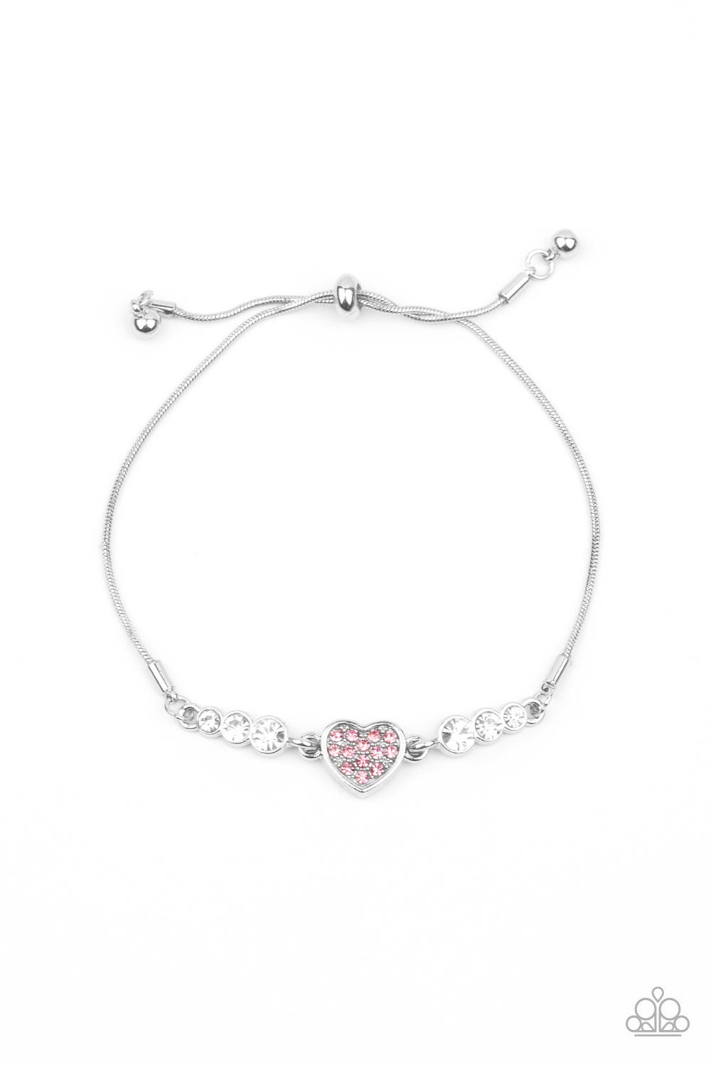 Big-Hearted Beam - pink - Paparazzi bracelet