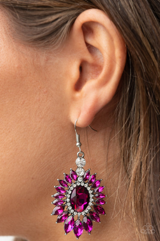 Big Time Twinkle - pink - Paparazzi earrings