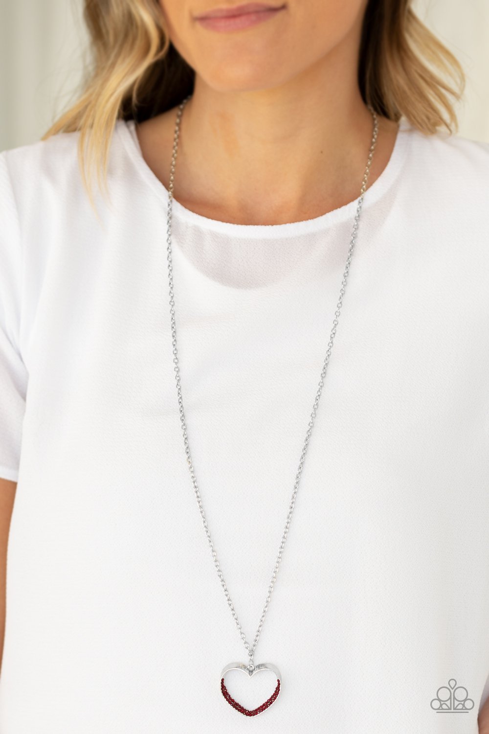 Bighearted-red-Paparazzi necklace