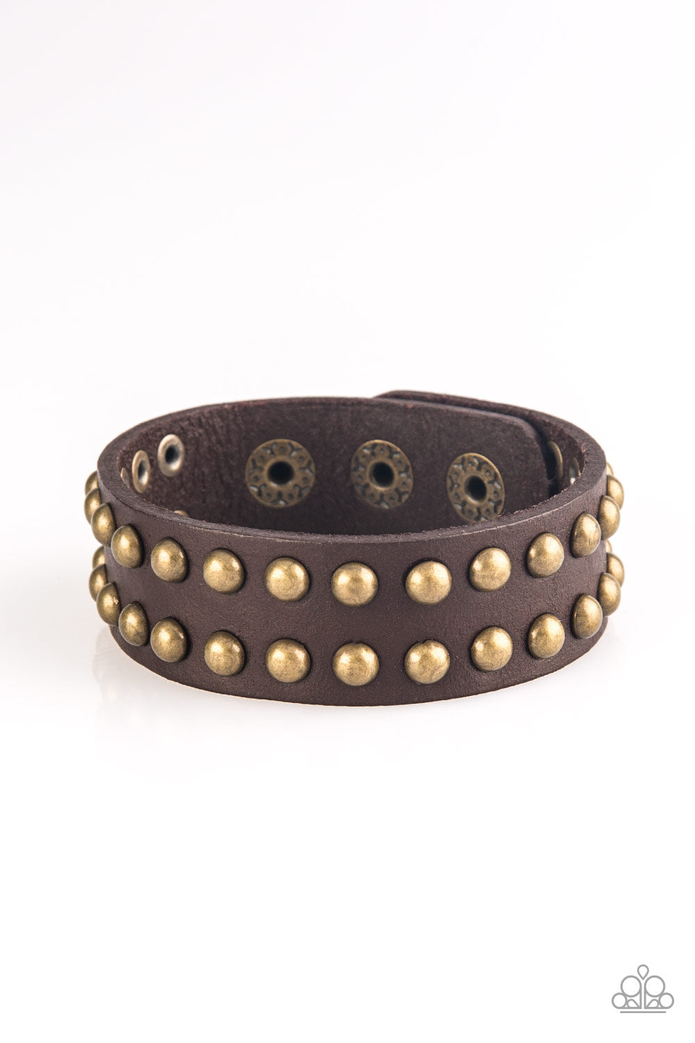 Biker Bold - brown - Paparazzi bracelet