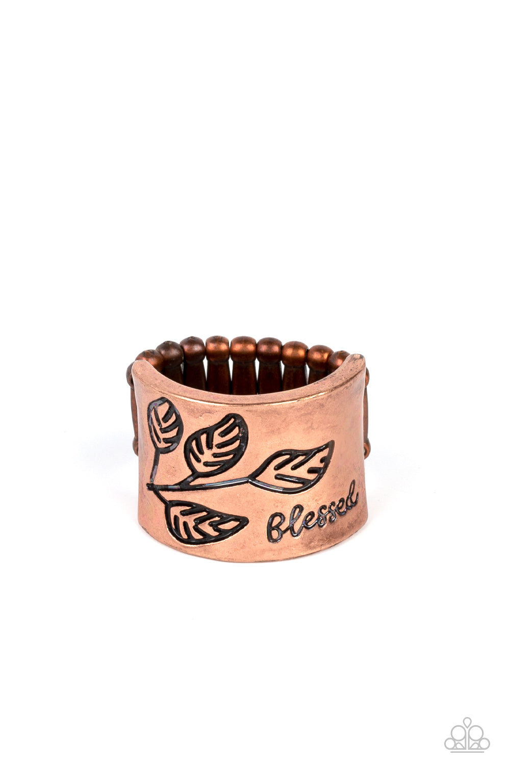 Blessed with Bling - copper - Paparazzi ring