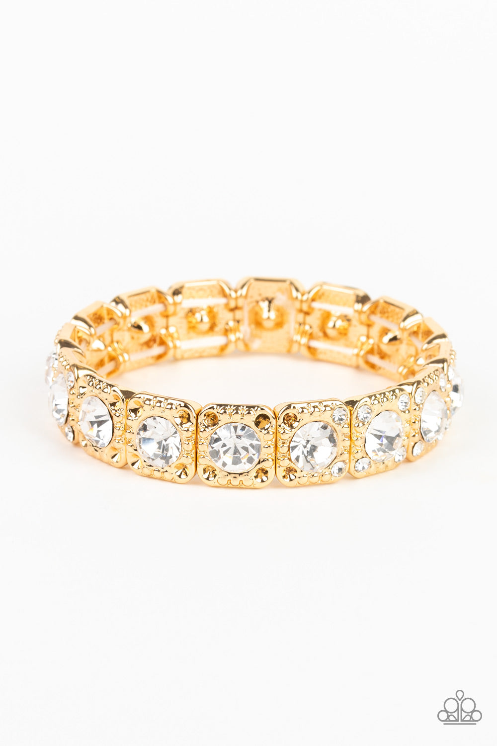 Blinged Out - gold - Paparazzi bracelet