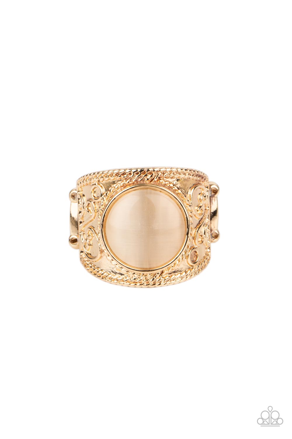 Blooming Enchantment - gold - Paparazzi ring