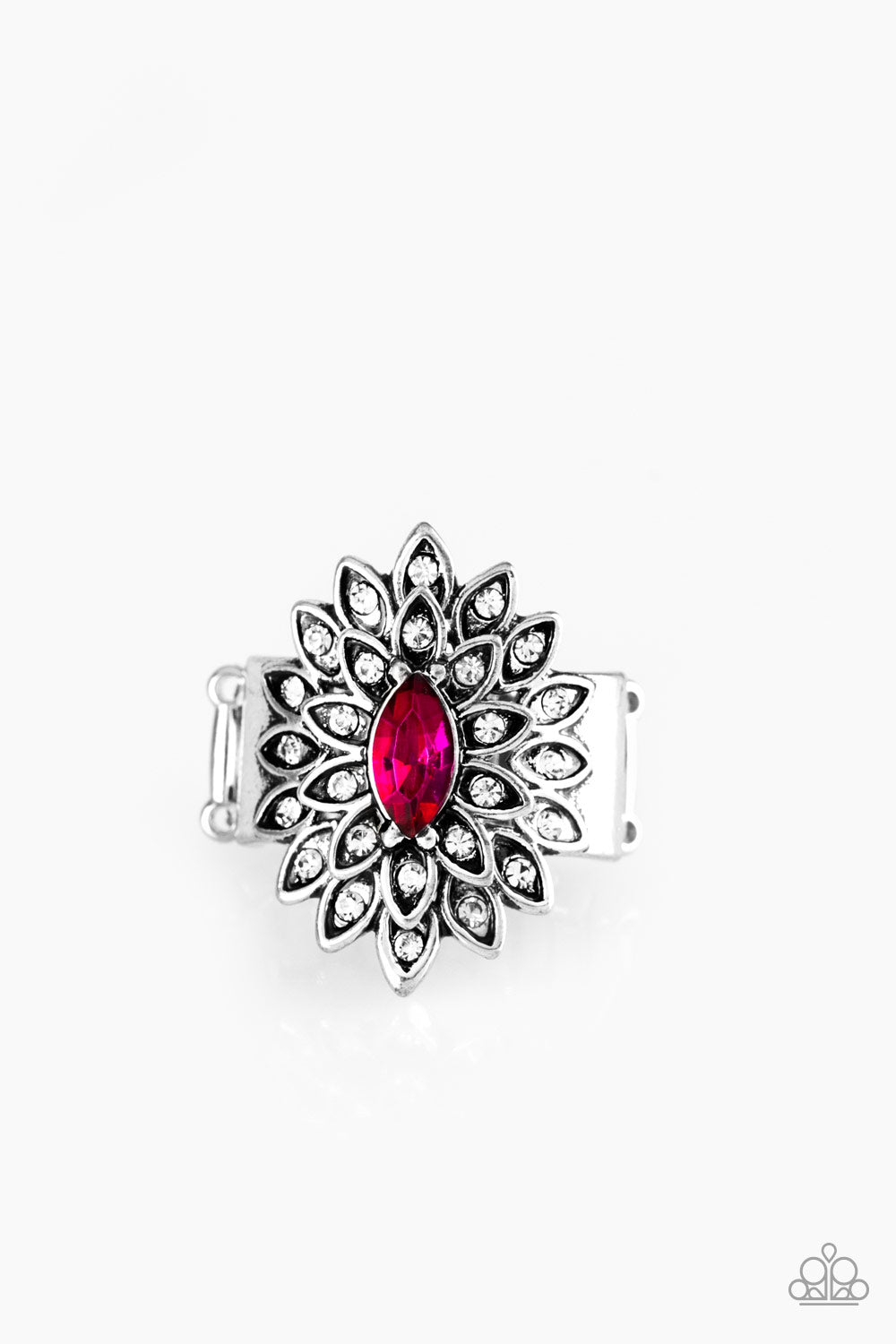 Blooming Fireworks - pink - Paparazzi ring
