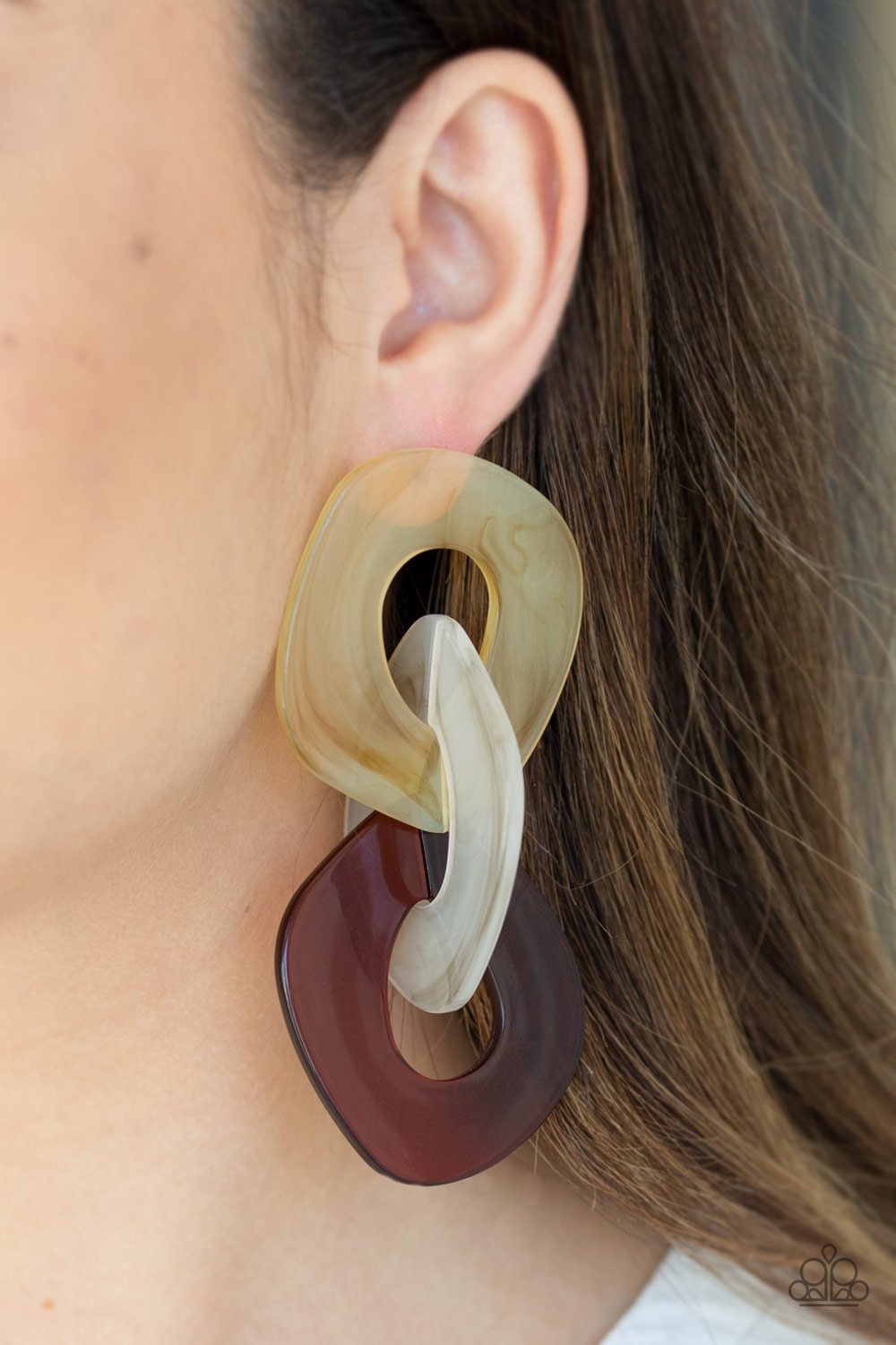 Boardroom Babe-multi-Paparazzi earrings