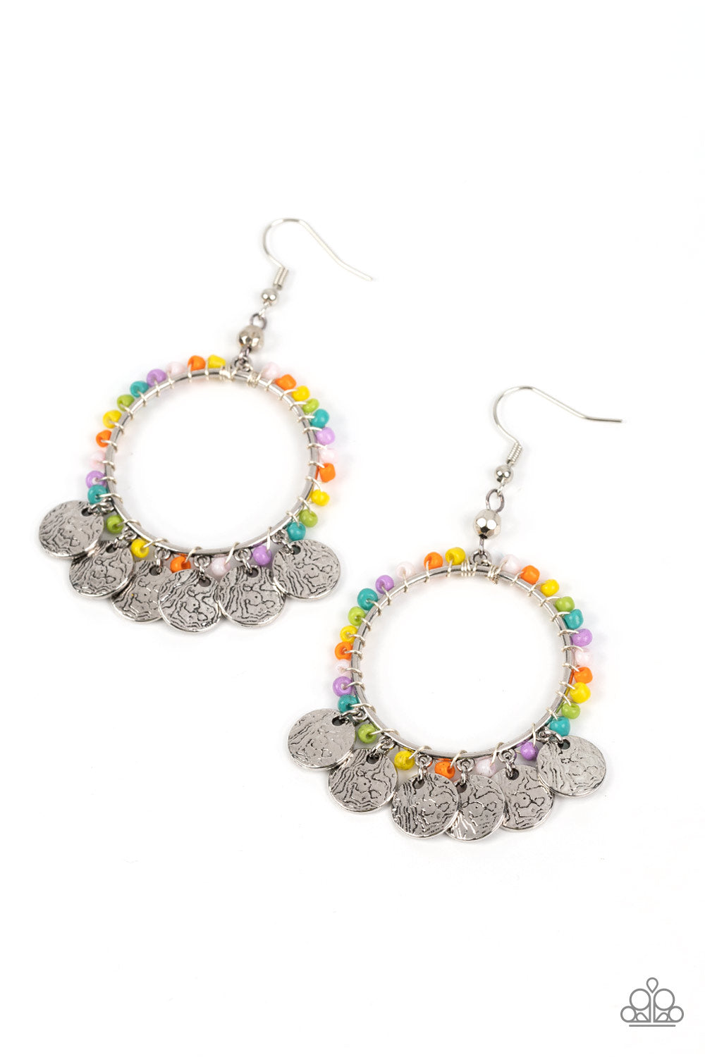 Bohemian Beach Blast - multi - Paparazzi earrings