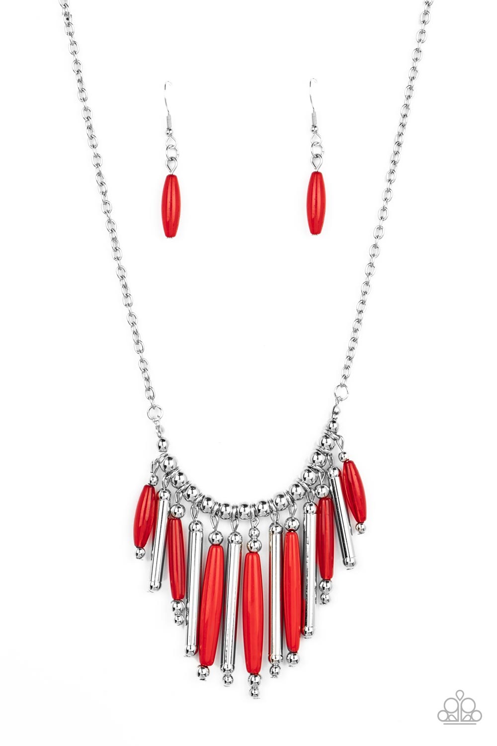 Bohemian Breeze - red - Paparazzi necklace