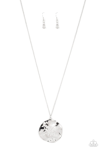 Boom and COMBUST - white - Paparazzi necklace
