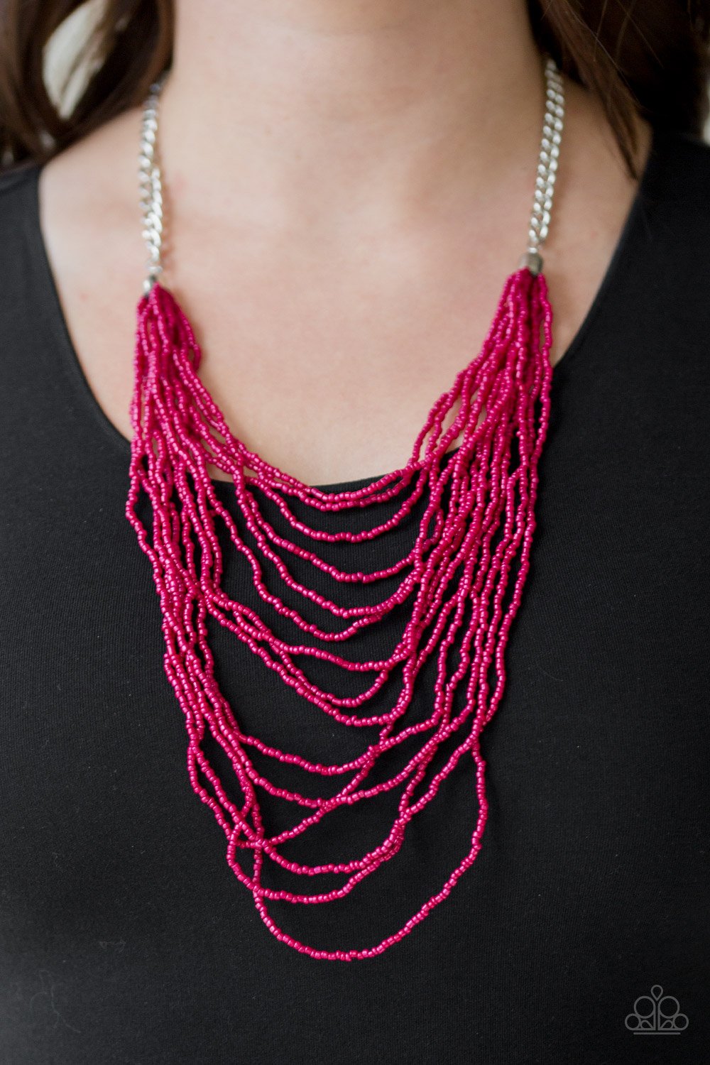 Bora Bombora - pink - Paparazzi necklace