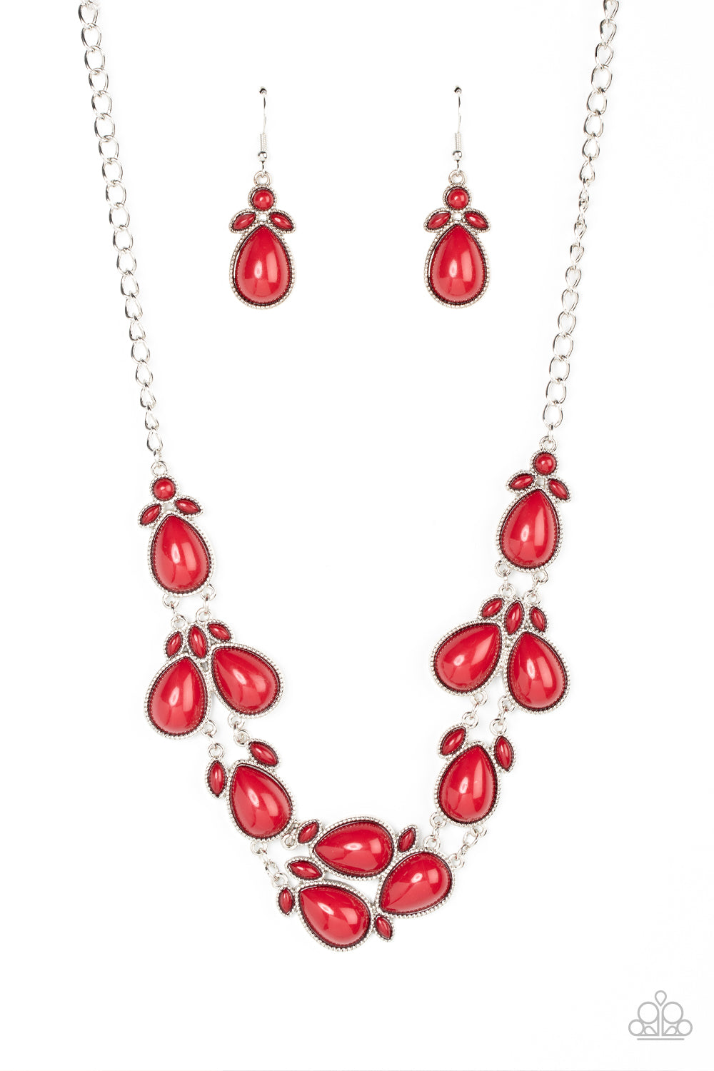 Botanical Banquet - red - Paparazzi necklace