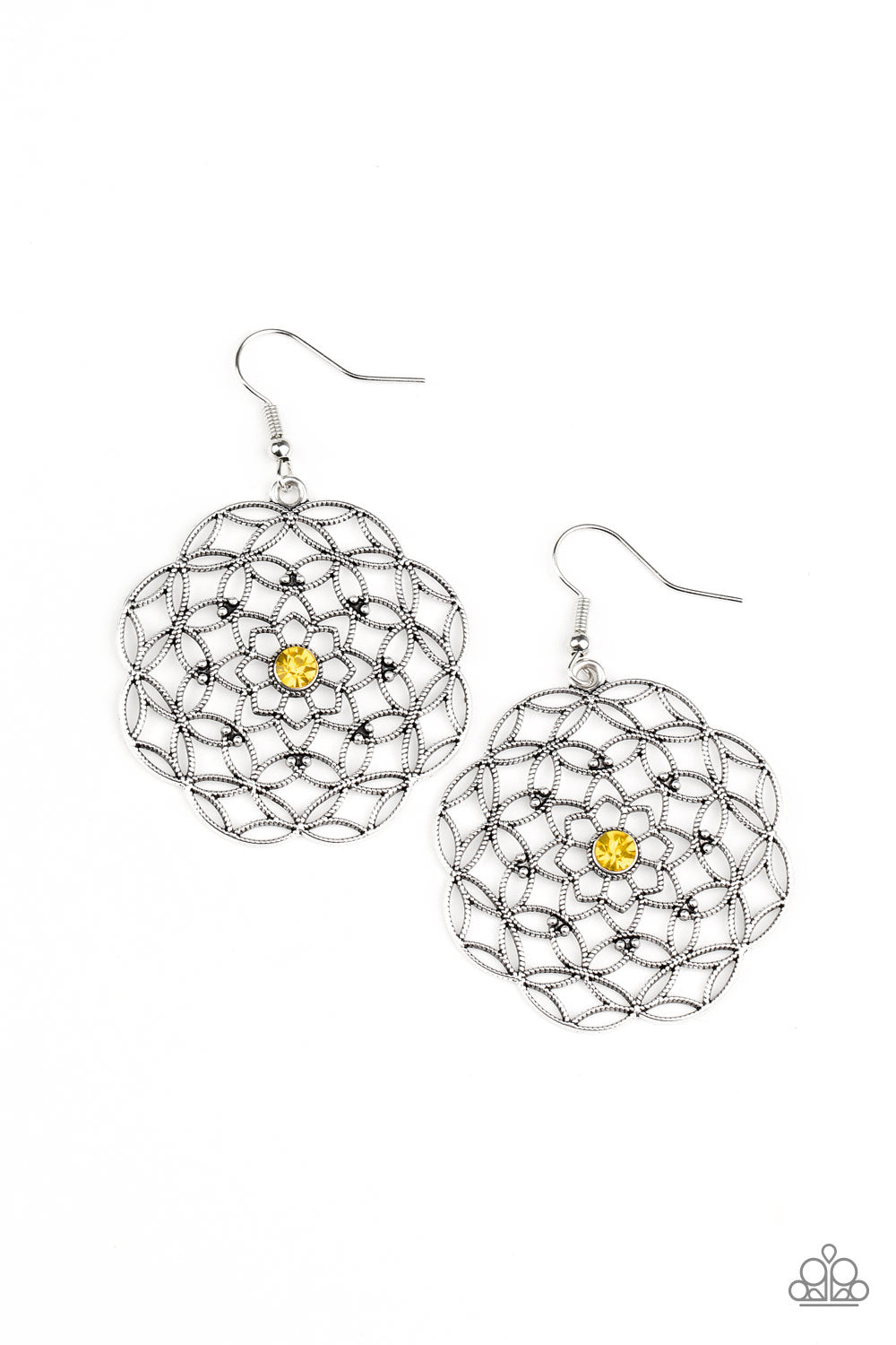 Botanical Bash - yellow - Paparazzi earrings