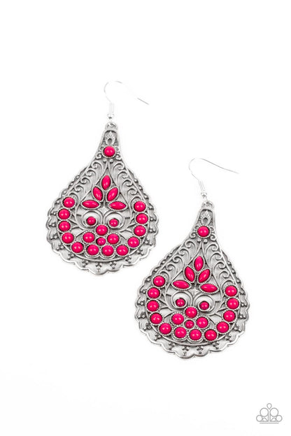 Botanical Beauty - pink - Paparazzi earrings
