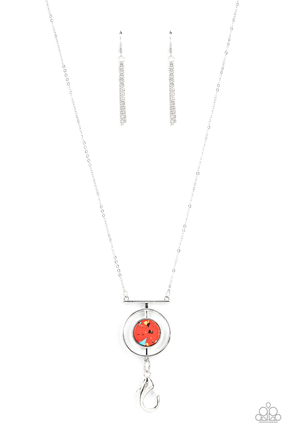 Boulevard Bazaar - red - Paparazzi LANYARD necklace